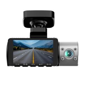 3-Channel Dash Cam for Car | Front 4K + Rear 1080P + Cabin 1080P | GPS, 5.8GHz WiFi | Sony IMX415 Night Vision | Parking Mode, Loop Recording | Supports 256GB